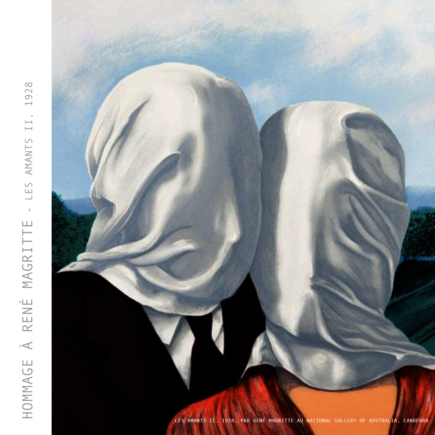 Hommage à Rene Magritte Les Amants II, 1928